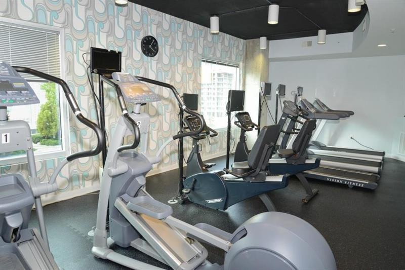Spire Condos Atlanta Fitness Center with modern equipment